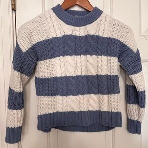 Abercrombie Kids Blue and White Knit Sweater